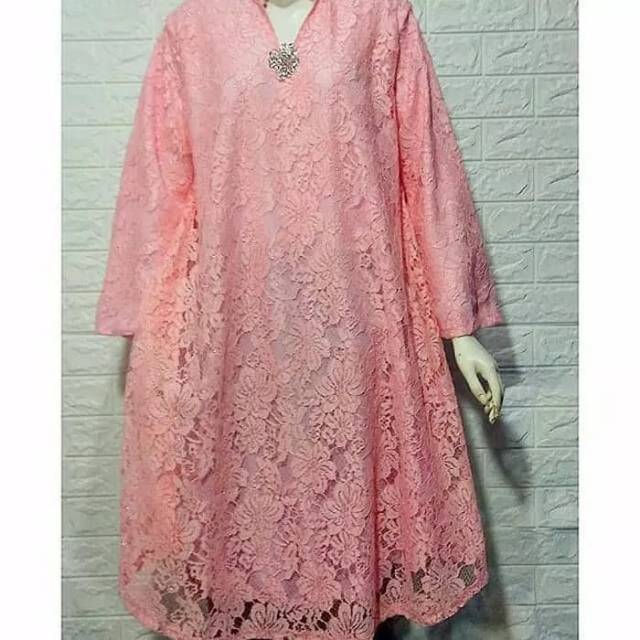 Atasan Saja Tunik Brokat Jumbo Big Size / Baju kondangan/ Baju Pesta LD 120 cm