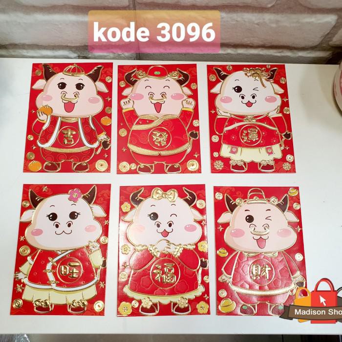 

Angpao Imlek 2021 Tahun Baru Kerbau Angpau Kebo Murah Ampao Grosir - Random Mix