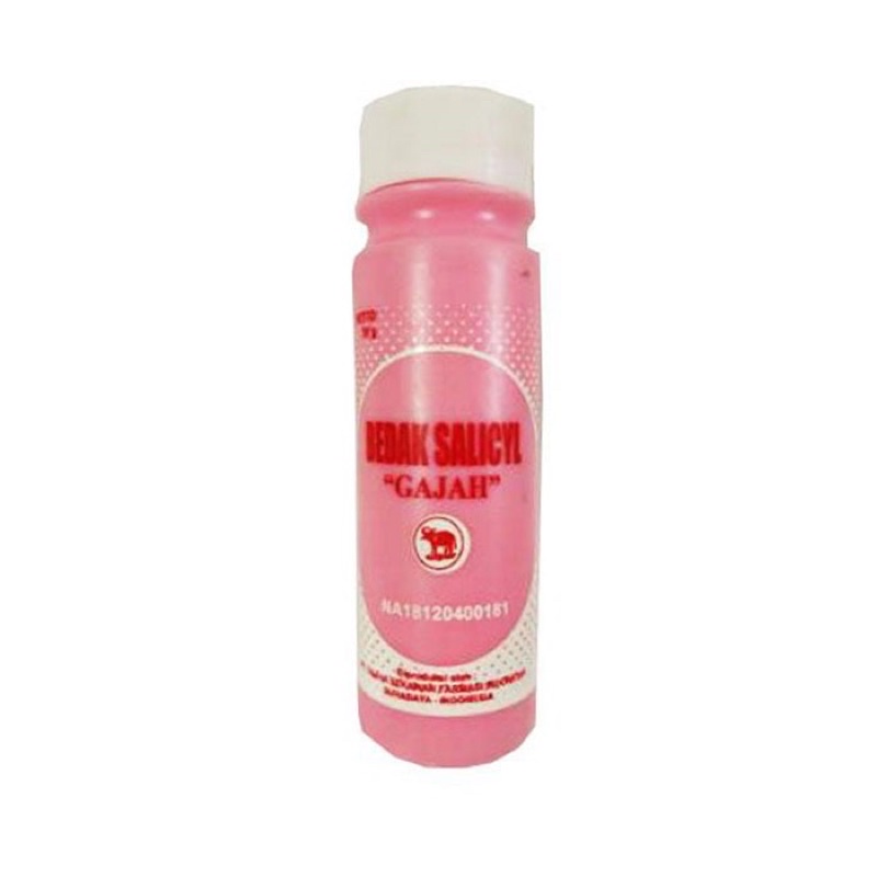 Bedak Gatal Salicyl Menthol cap Gajah botol kuning botol pink