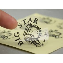 

Stiker Label Trasparan Bulat