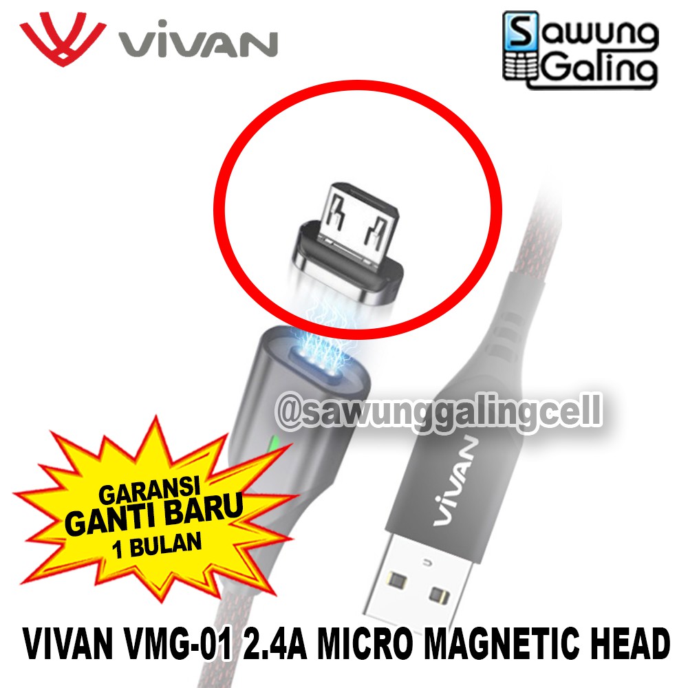 VIVAN VMG-01 2.4A MICRO MAGNETIC HEAD