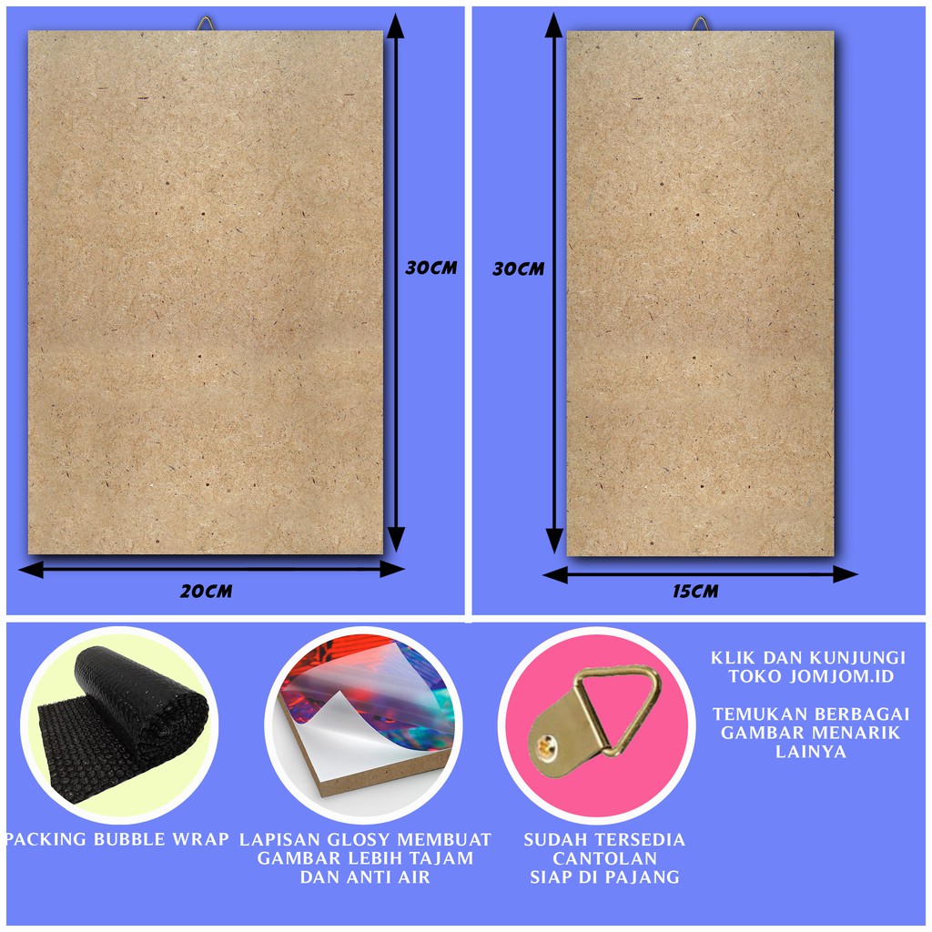 Poster Kayu Jujutsu Kaisen / Dekorasi Rumah /Poster murah/ Anime / desain / 2021 / gambar / PJK-2