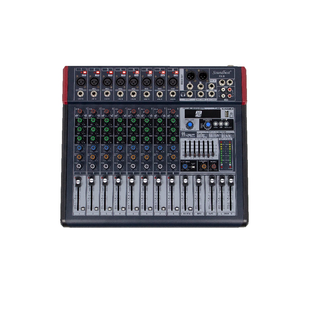 Mixer Soundbest FX 8 FX8 FX-8 Audio Mixer 8 Channel Original