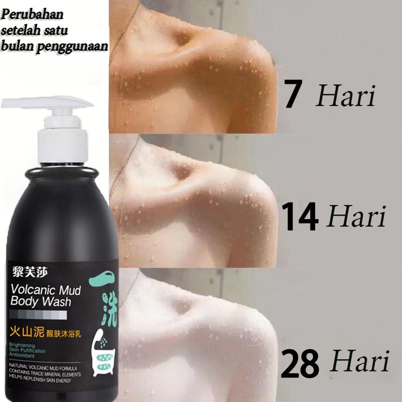 sabun pemutih badan hand body pemutih hb pemutih badan 250ml Pemutih lumpur vulkanik, menghilangkan kotoran dan melembabkan kulit sabun pemutih badan permanen