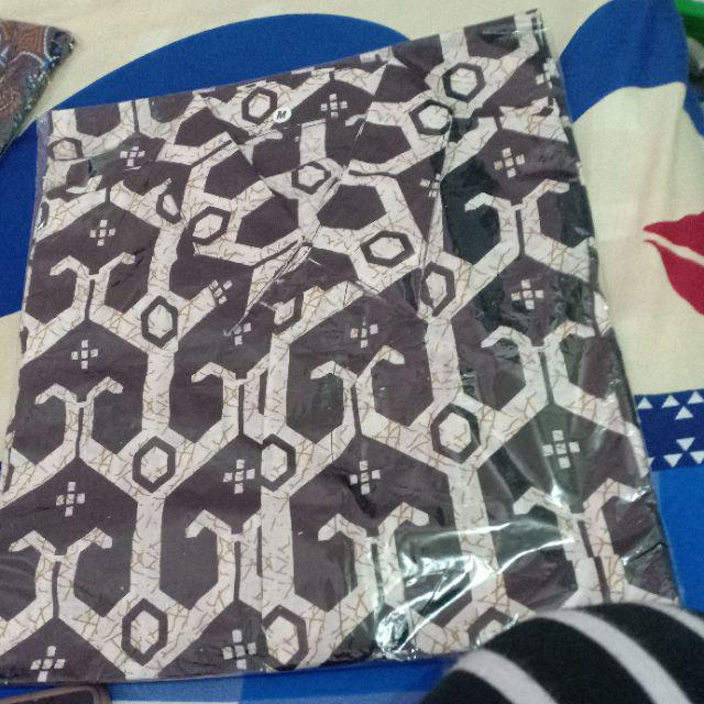 Kemeja Batik Pria Lengan Panjang Size M L Xl Xxl Bswart Batik Hrb026 Kenongo Hem Panjang Padi