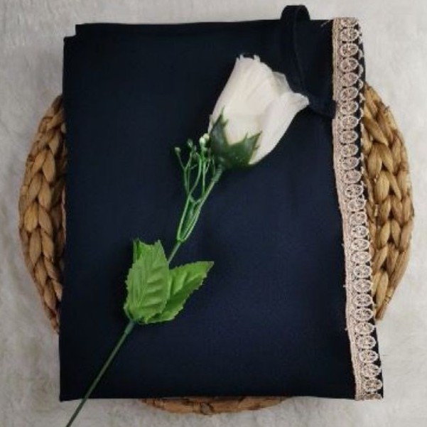 Hijab/Jilbab/Khimar Maryam Renda Jumbo Diamon-Navy