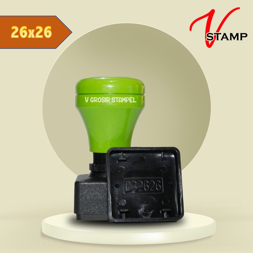 

Gagang Stempel Warna Ukuran 2626 mm / GROSIR BAHAN STEMPEL FLASH PERSEGI / STEMPEL OTOMATIS