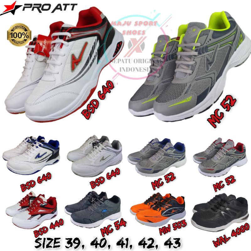 PRO ATT WP 5500 / PRO ATT BSD 640 / PRO ATT MC 52 / PRO ATT MW 503 / SEPATU OLAHRAGA PRIA