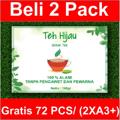 

STIKER LABEL PRODUK "TEH HIJAU
