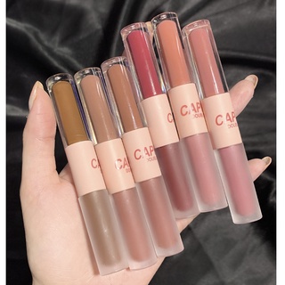 CAPPUVINI Lipstik Dua Ujung Lip Cream Cermin Watery Matte Drable XX040