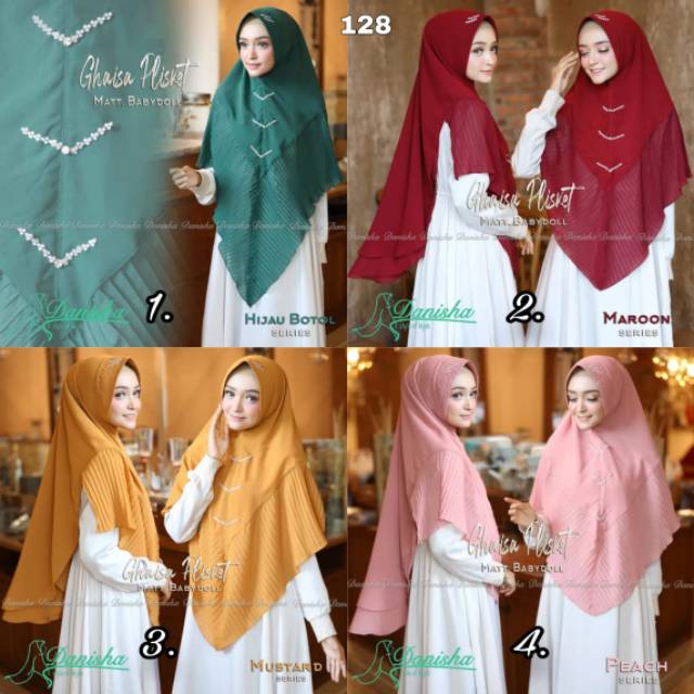 Khimar annisa plisket