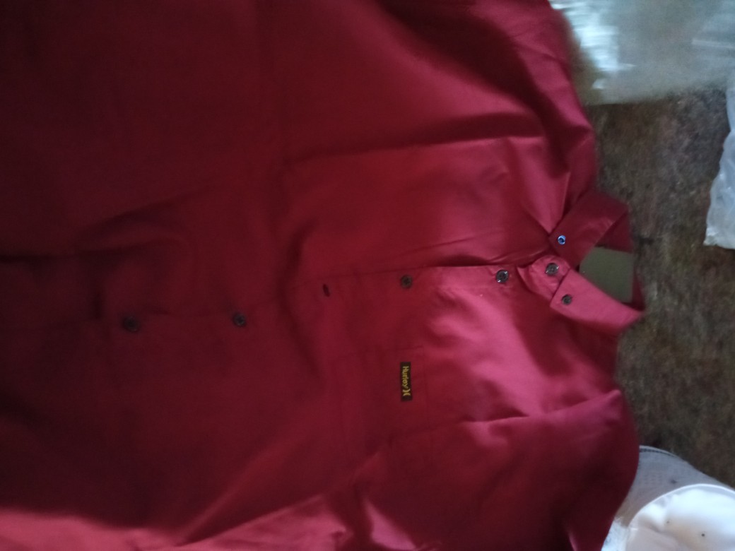 Kemeja Polos Pria Lengan Panjang Hurley Slimfit Baju Kerja