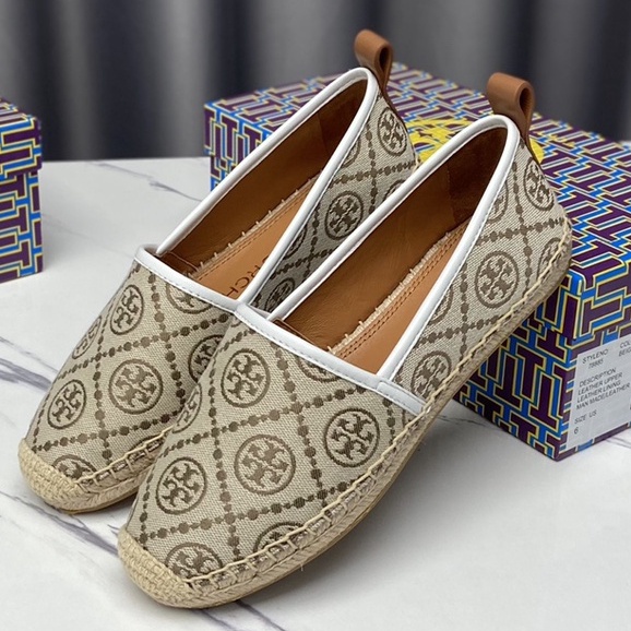 (SameDay Grab)  TB Printed canvas with sheepskin lining material Women's casual shoes flat shoes