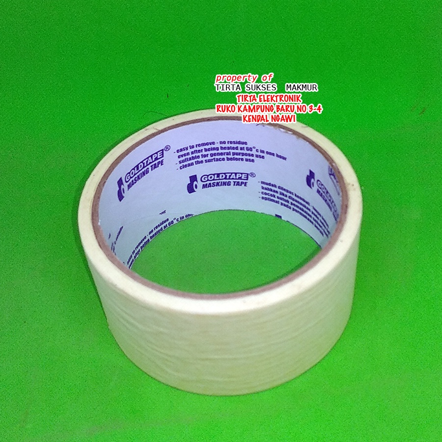 

solasi kertas masking tape 48mm x 10 meter isolasi kertas