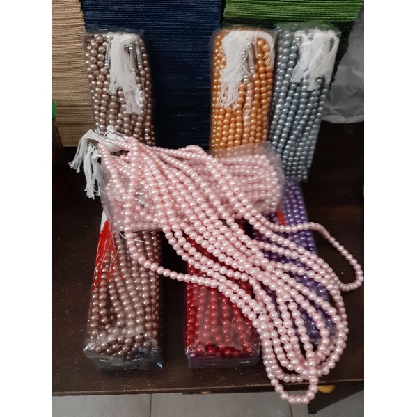 Tasbih batu warna besar eceran