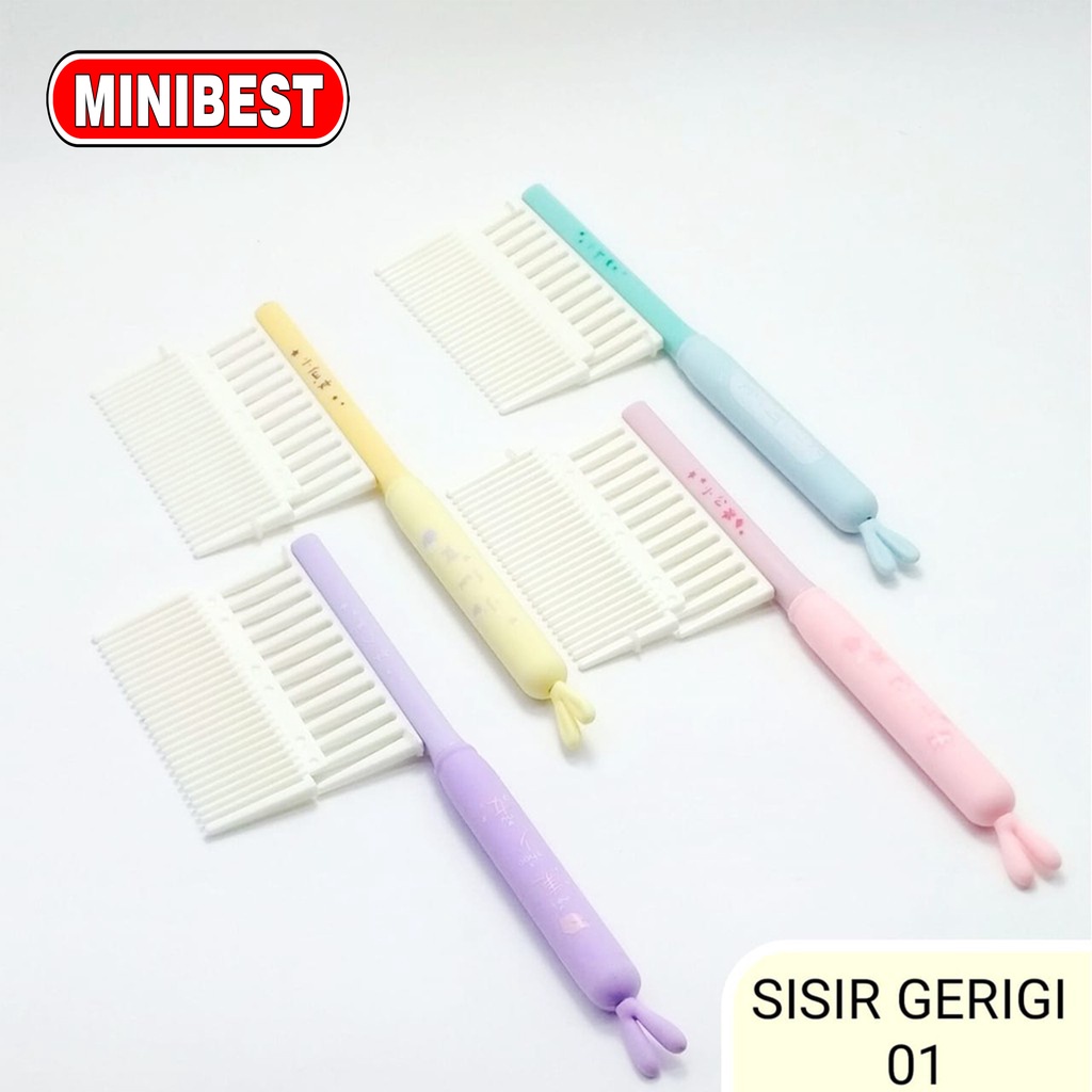 [ MB ] Sisir Gerigi lepas pasang / Sisir Bermotif