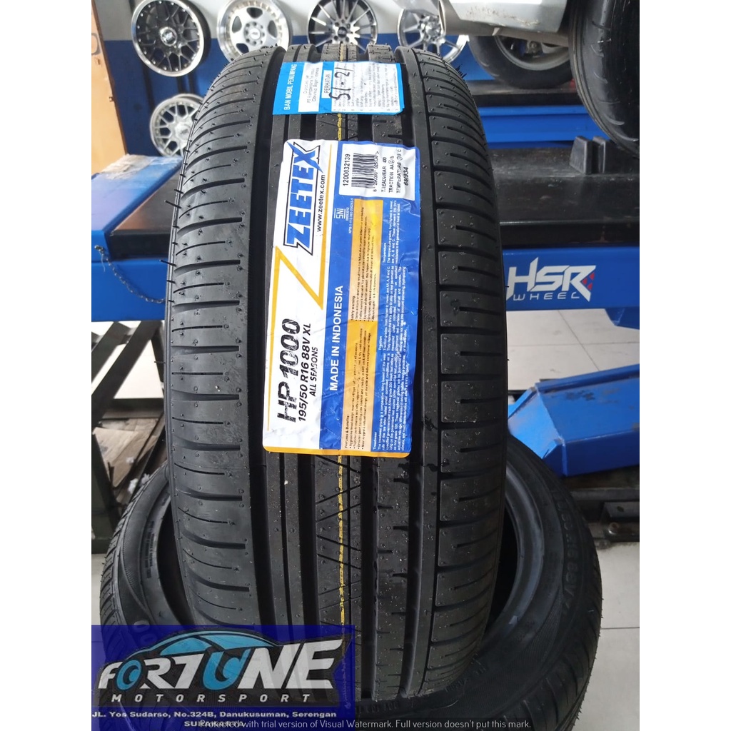 BAN STANDAR JAZZ YARIS MAZDA2 UKURAN 195/50 R16 ZEETEX SPORT RING 16