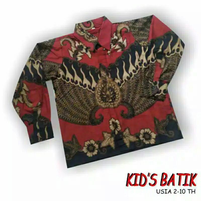 Kemeja Batik Anak - batik anak - baju batik anak laki laki umur 2-12 tahun kemeja batik anak panjang