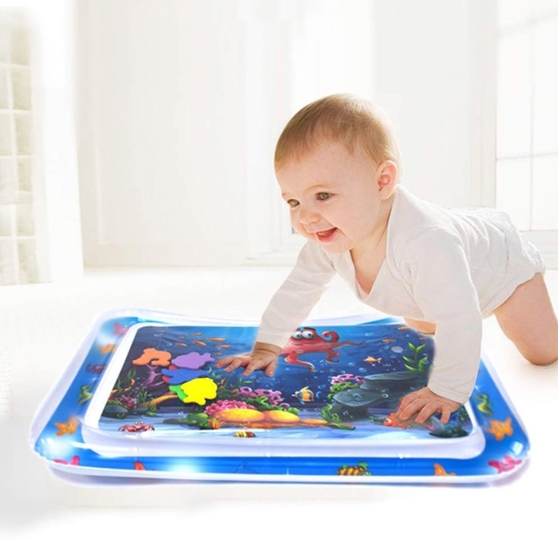 Baby Water Play Mat Inflatable For Infants Toddlers Fun Tummy Time Play Activity/mainan sensory bayi