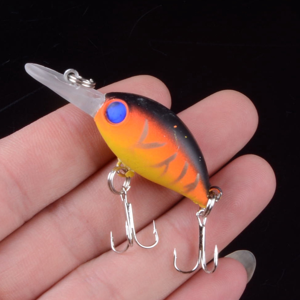 Shengyao 1Pcs Mini Crankbait Minnow Umpan Pancing Swimbait 5.2cm/3.8g Fishing Lure Ikan Bass Floating Bait