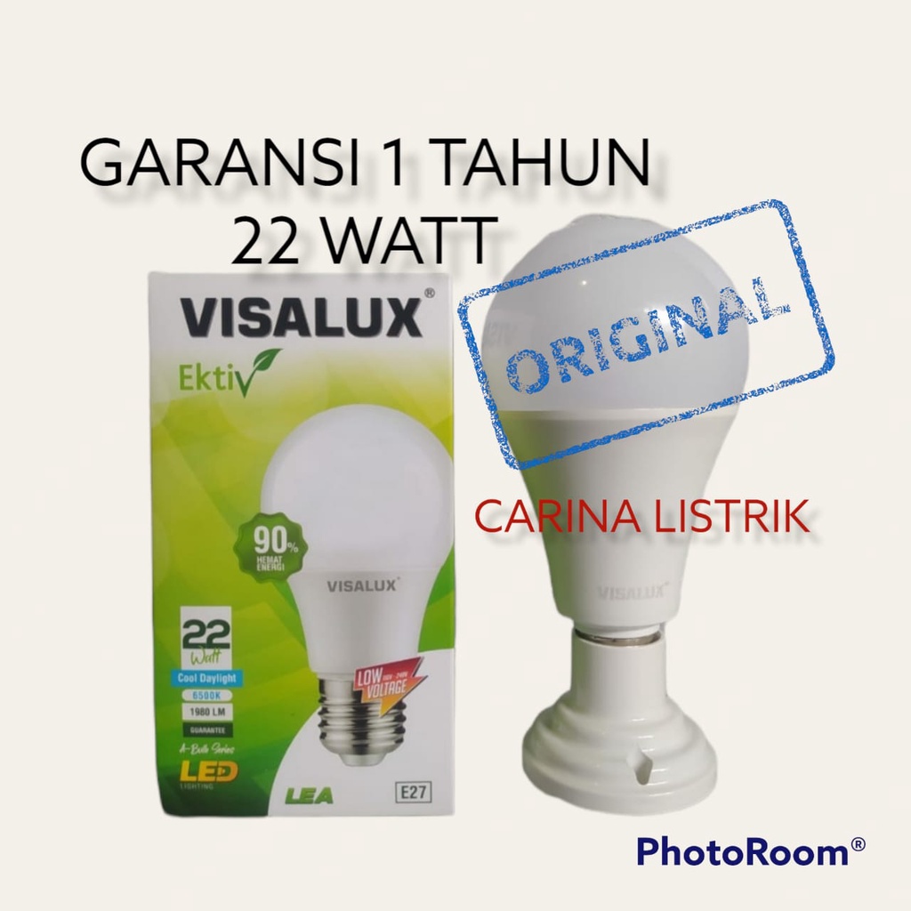 VISALUX EKTIV LAMPU LED BULB 22W GARANSI 1 TAHUN SNI