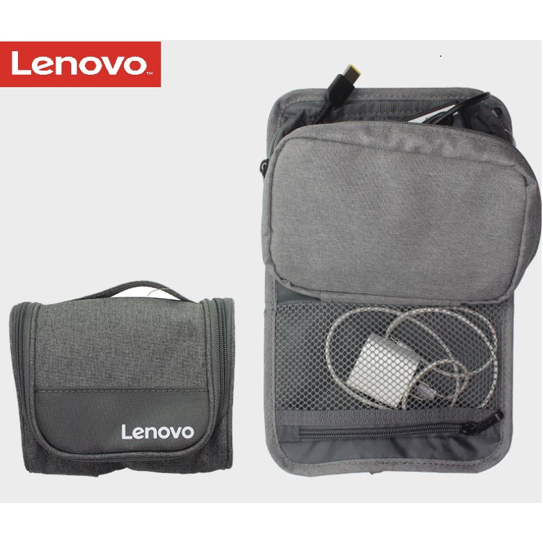 Pouch Tempat aksesories Adaptor mouse Kabel Lenovo Original