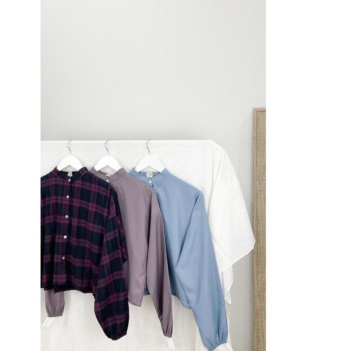 ✹ Zea series top atasan crop kemeja wanita by alia clothing ♜