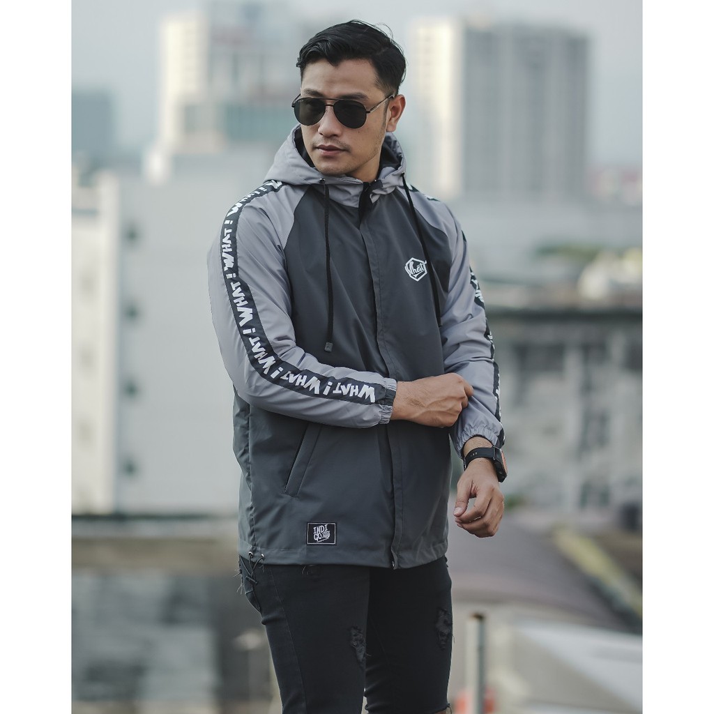 INST JAKET PARASUT PRIA WNIDBREAKER RAGLAN