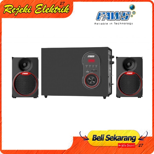 FAWS H-2168BT SPEAKER MULTIMEDIA SPEAKER AKTIF BLUETOOTH SPEAKER 2.1 MEGA BASS Bosster