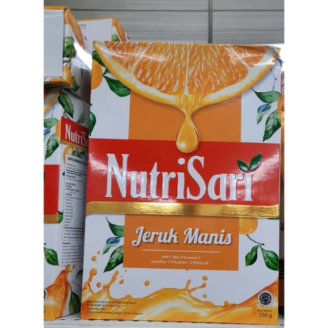 Nutrisari jeruk manis box 750gr