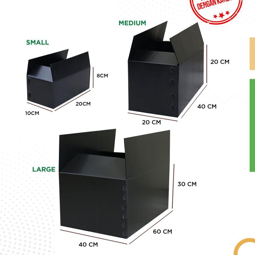 

『 Flash Sale 3.3 』 -79 > KARDUS PLASTIK ALVABOARD, KOTAK PENGIRIMAN, BOX PINDAHAN UKURAN 600 X 400 X