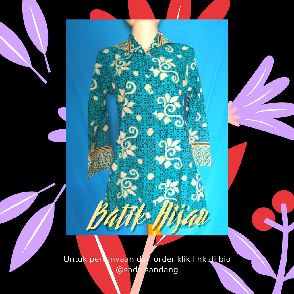 Atasan Batik Wanita Hijau