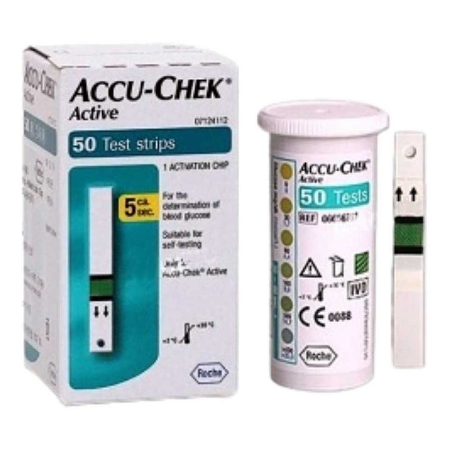 Accu Check Active Test Strip Isi 50 Strip Accu Check Active Test Strip / Strip Accu Check isi 50 Strip Strip Accu-Chek Active Isi Ulang Accuchek Refill Accucheck Refil Accu Check Active Accu Chek