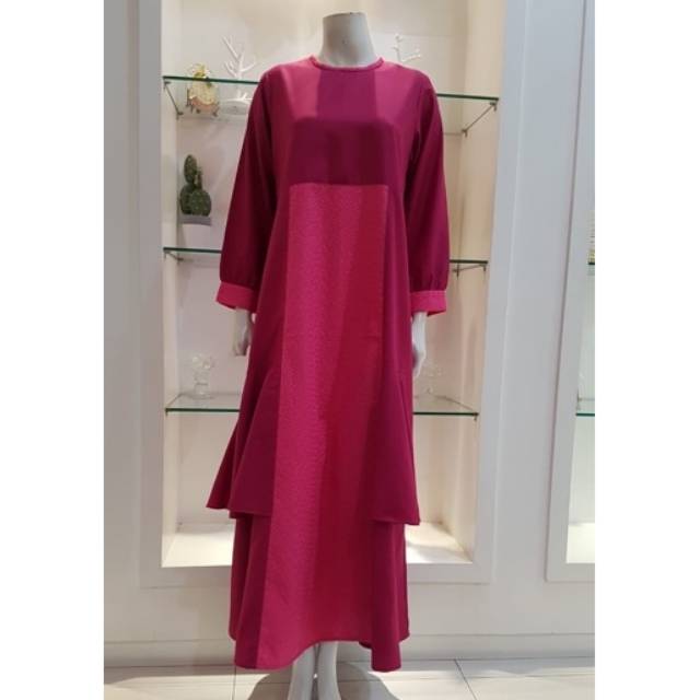 Gamis tingkat kombi bordir by edness kayla