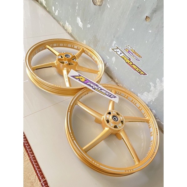 Velg RCB MX KING depan belakang set custom slot miling