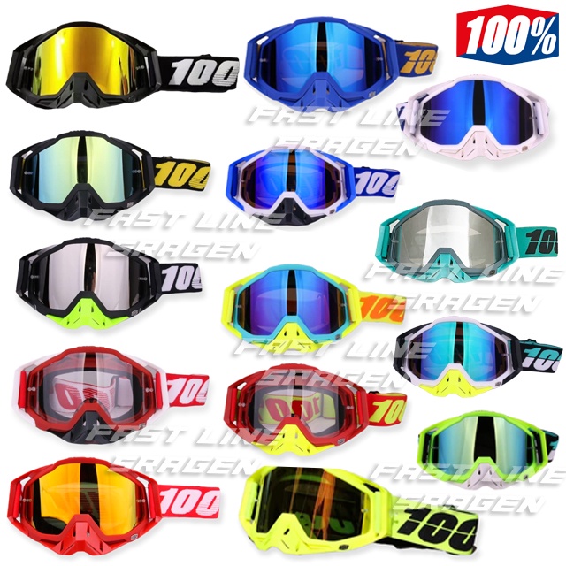 GOGGLE 100% KACAMATA HELM TRAIL KLX CRF SUPERMOTO TRABAS MOTOCROSS