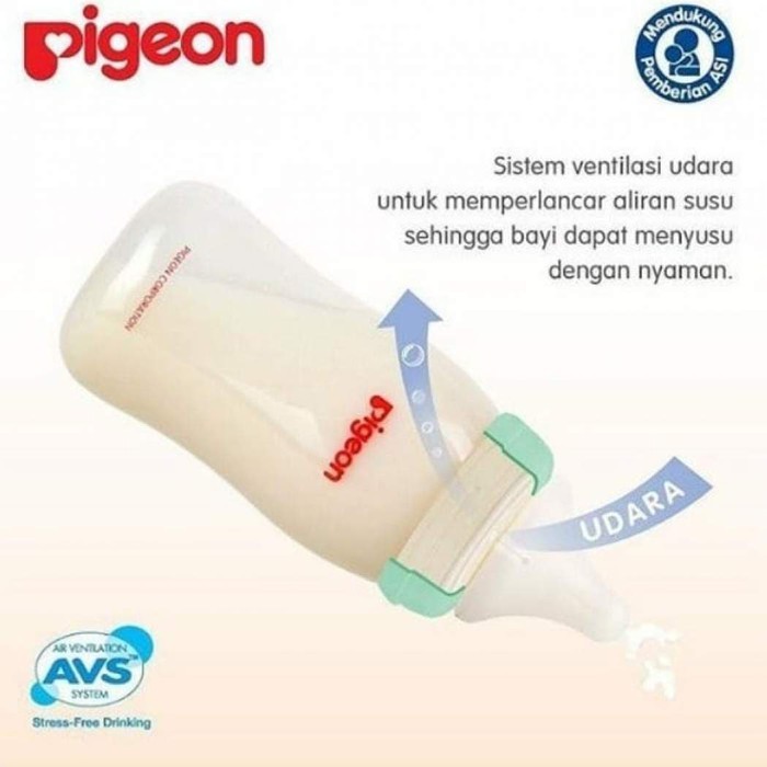 Pigeon Peristaltic Plus Wideneck Bottle PROMO 240ml x 3pcs