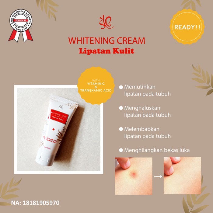 SYB Whitening Cream Lipatan Kulit - 50 Gram