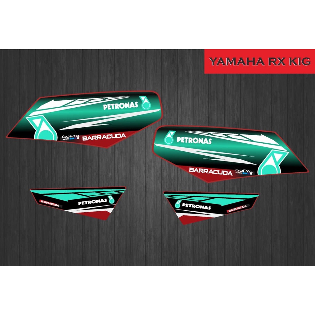 STIKER STRIPING VARIASI RX KING PETRONAS