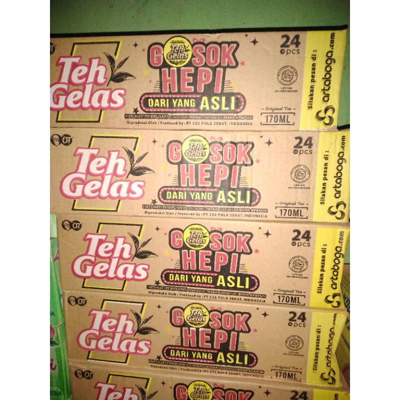 

Teh Gelas 1 dus (1 Karton / 24 cup 170ml.) (sebelumnya 180ml.) (KHUSUS GRABEXPRESS)