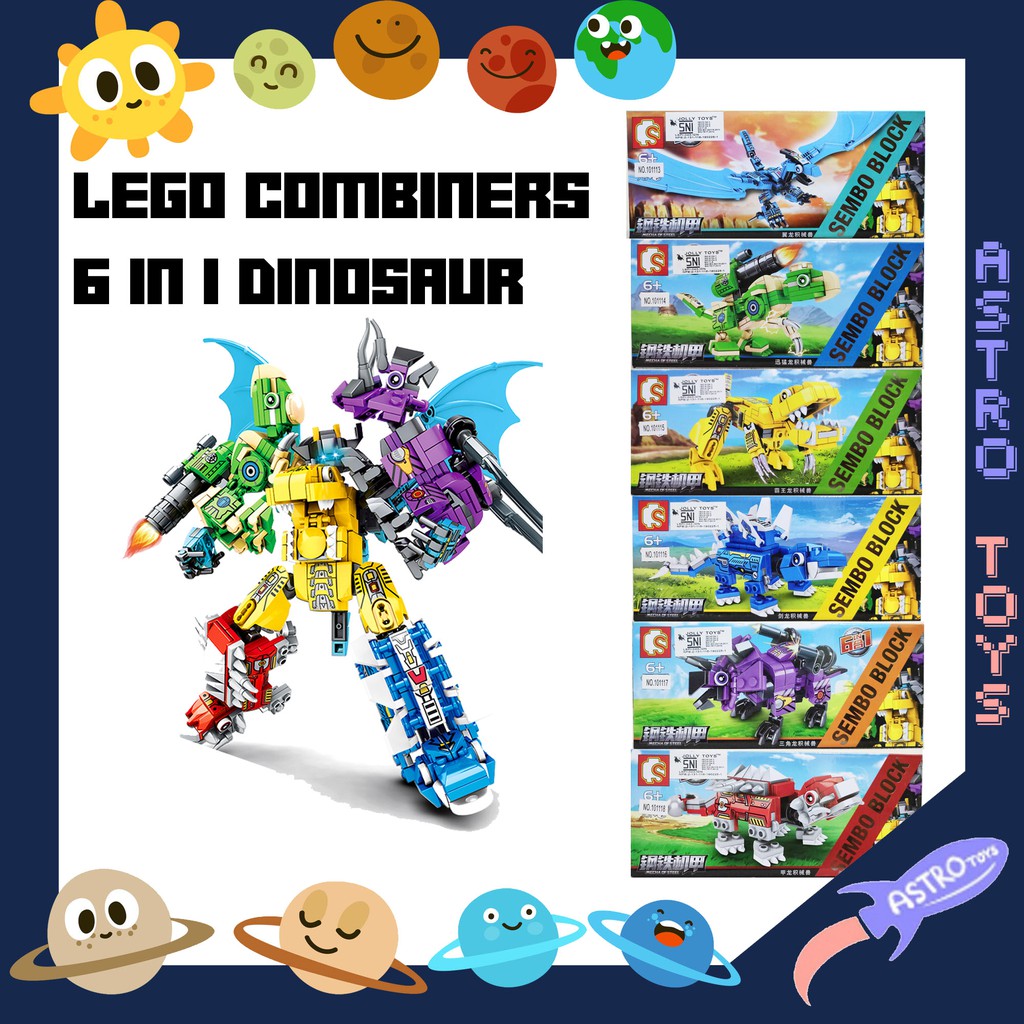 Mainan Lego Dinosaurus Robot Dino Jurassic World 6 In 1 dan 4 in 1 SET