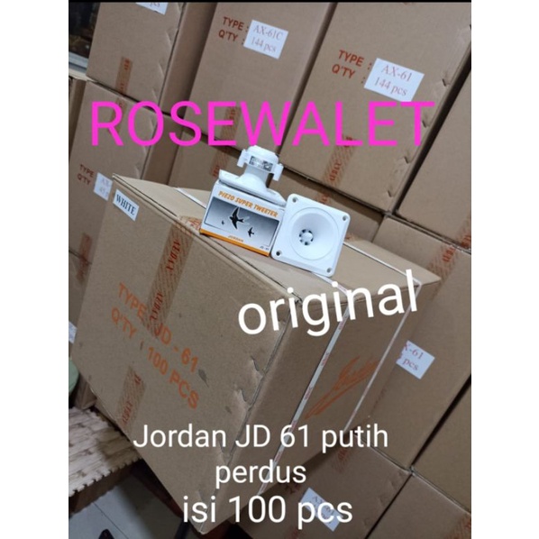 TWEETER WALET JORDAN JD 61 PUTIH PER DUS