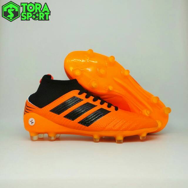 Sepatu Bola Anak Adidas Predator Boot Orange List Hitam Size 34 35 36 37 38 Grade Original 2019