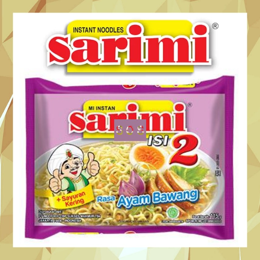

《OS3》 Indofood Mi Instan Sarimi isi 2 rasa Ayam Bawang JUMBO