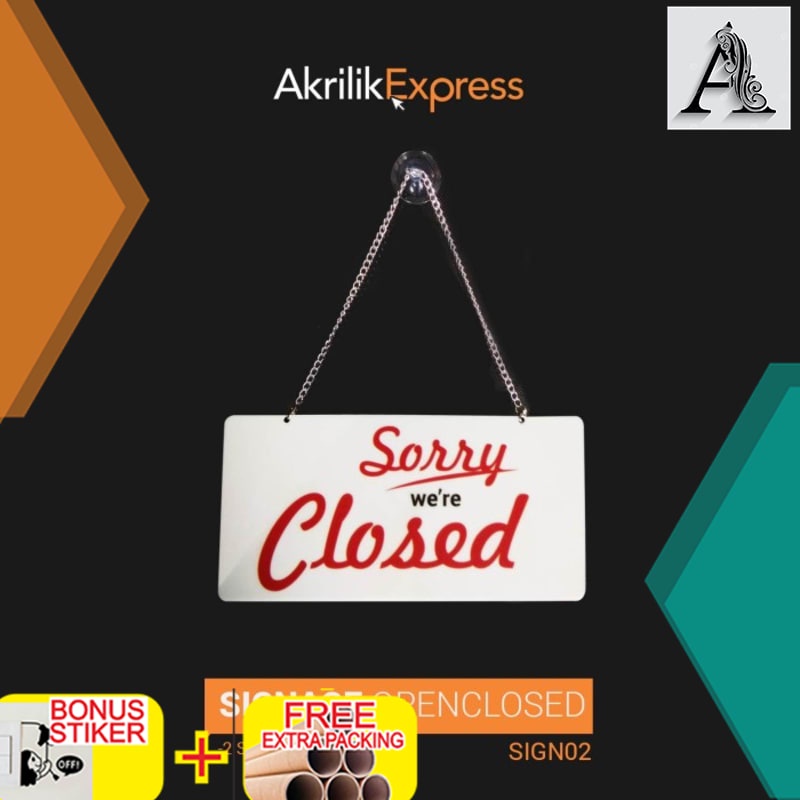 

Murah Sign open closed 06