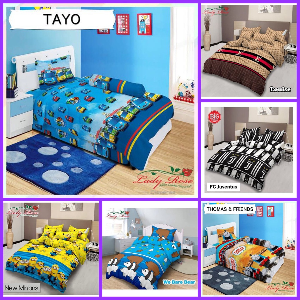 Sprei Lady Rose 120x200 Sprei Lady Rose Single Sprei Lady Rose No 3