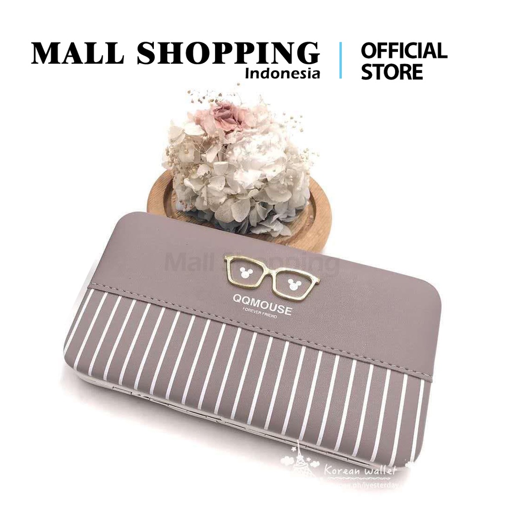 (COD) Dompet Wanita Ellieth Wallet Dompet Import Korea Heel Style MALLSHOPPING