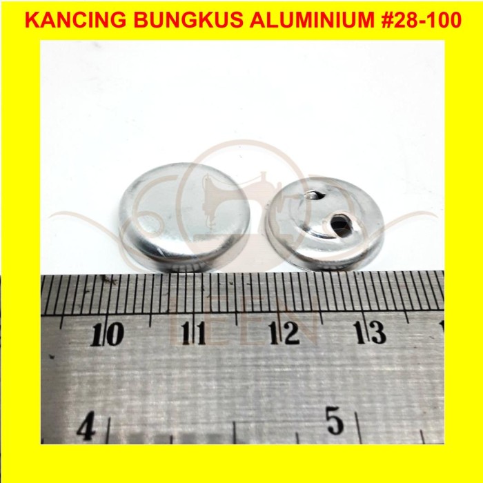 Kancing Bungkus Bahan Aluminium GRADE AAA No 28 - 100 Kaleng Kain LEEN