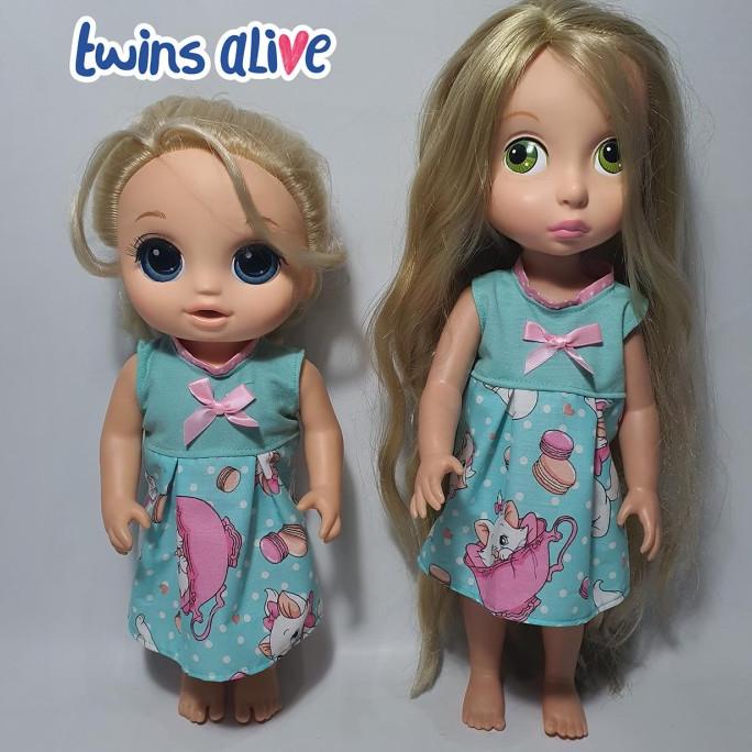 Ready  Baju Boneka Baby Alive Mellchan Dress Baby Doll Marie Cat