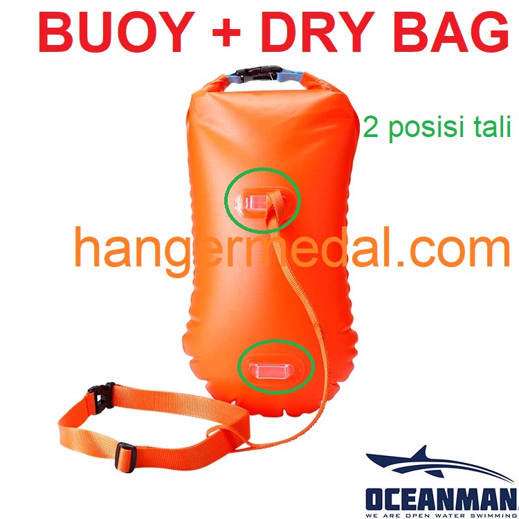 BUOY OPEN WATER SWIM, pelampung renang DRY BAG LAUT